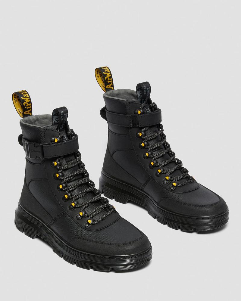 Botas Casuales Dr Martens Combs Tech Coated Lona Hombre Negros | MX 341PJJ